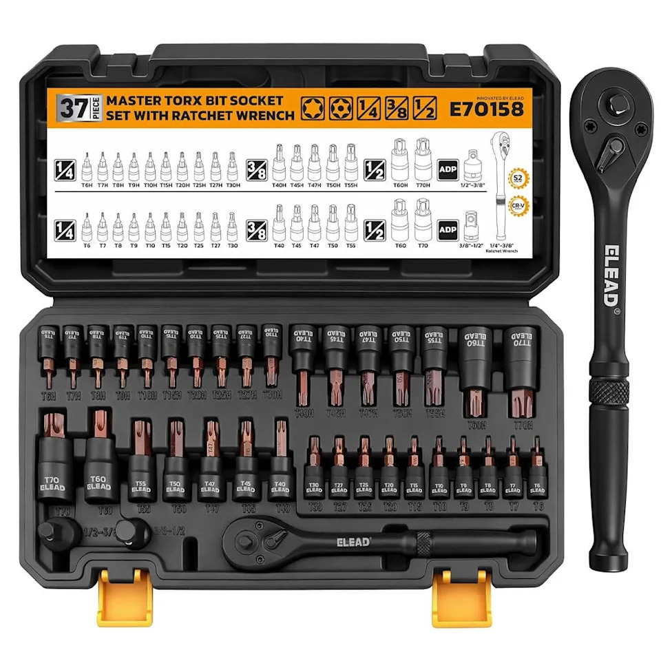 Amazon Has a 37-Piece Master Torx Bit Socket Set for $31, and Shoppers Say ‘Every Mechanic Should Have One’