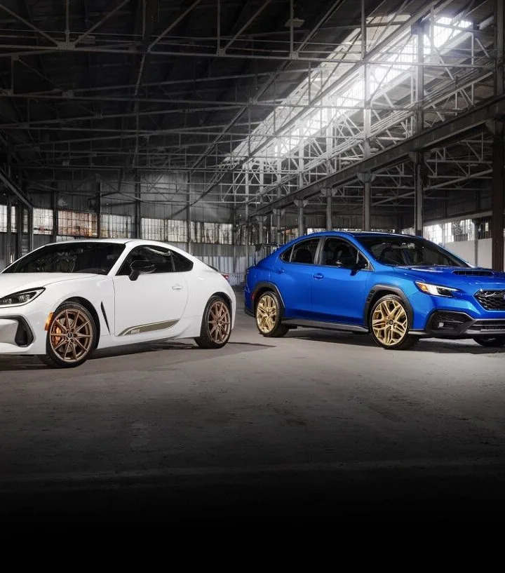 Subaru Reveals Limited-Run 2027 WRX GD25 and BRZ ZC15 With Gold Wheels
