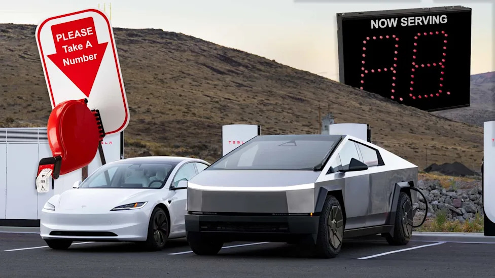 Tesla, Tesla Is Now Testing A Virtual Waitlist For Superchargers