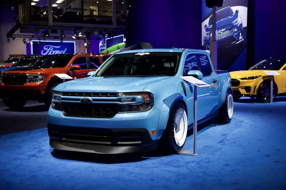 Tucci Hot Rods Stuffs a Twin-Turbo V8 Into a Ford Maverick