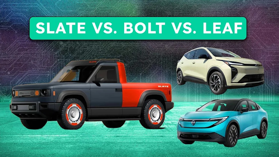 Slate Truck Vs. Chevy Bolt Vs. Nissan Leaf: Which Affordable EV Actually Wins?