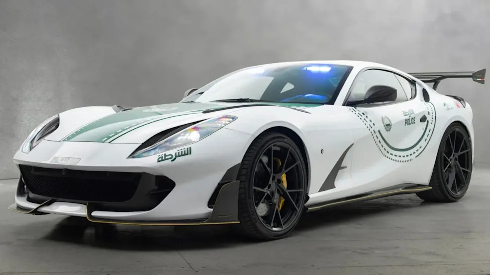 A "Regular" Ferrari 812 Wasn't Special Enough For Dubai Police... So They Reached Out To Mansory
