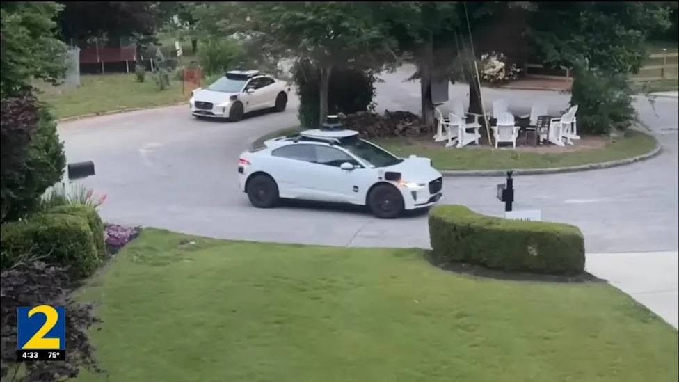 Watch: Empty Waymo taxis flood into Atlanta neighborhood