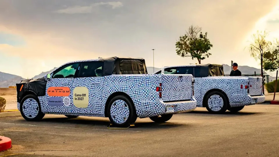 The ultimate temptation to switch to an EV truck: what if it had a 'frunk' with a TV in for tailgating parties? Ford submitted a patent for this idea — could we see it on the upcoming Fathom electric pickup?