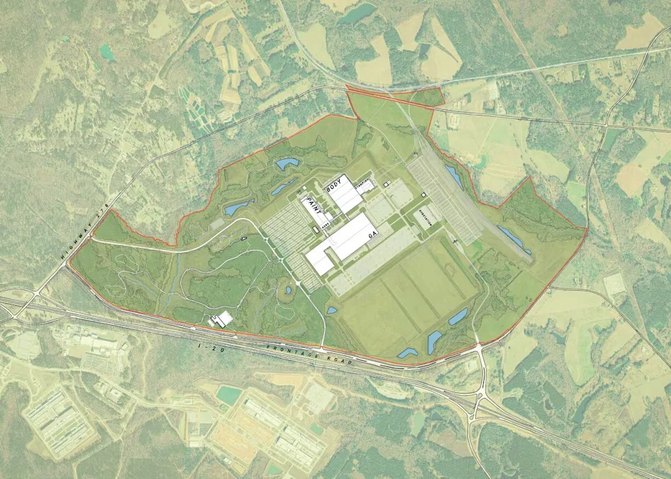 Rivian's Georgia Plant Will Have Campsites, an Off-Road Driving Course
