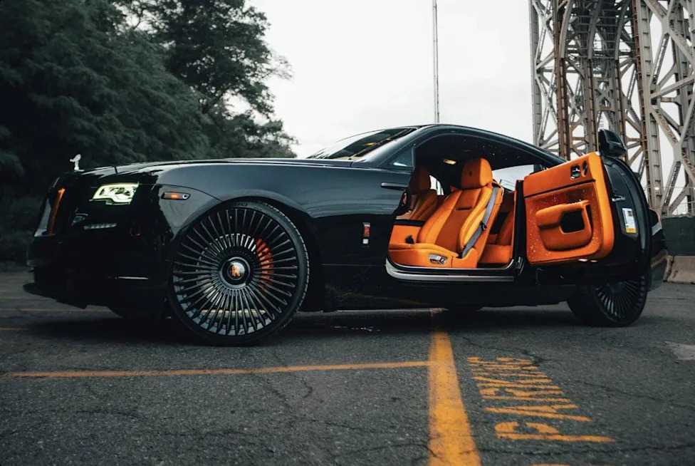 No-Reserve 2020 Rolls-Royce Wraith With Custom Orange Interior Carries a Rebuilt-Title Backstory on Cars &amp; Bids