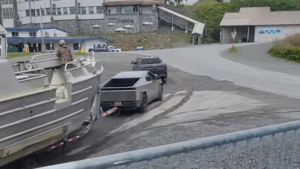 People Thought They Were Watching a Cybertruck Tow a Boat, But a Ram Was Doing the Actual Work After All
