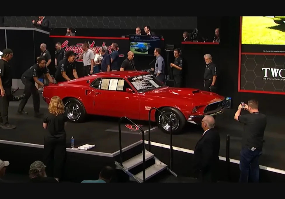 Ford, Ford Mustang, Unrestored 1969 Ford Mustang Boss 429 Becomes First Seven-Figure Example at Barrett-Jackson