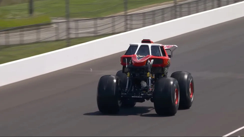 12,000-Pound Monster Truck Breaks World Speed Record At The Indianapolis Motor Speedway