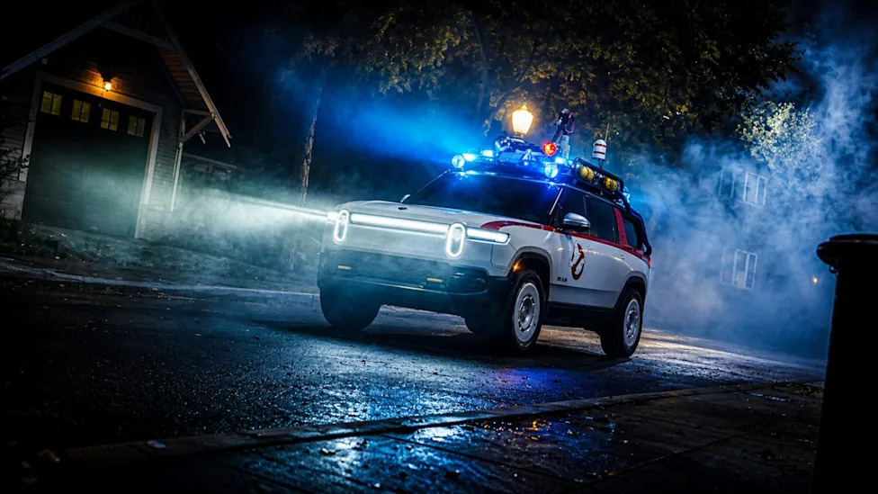 Rivian Builds a Ghostbusters Ecto-1 From an R1S for Halloween