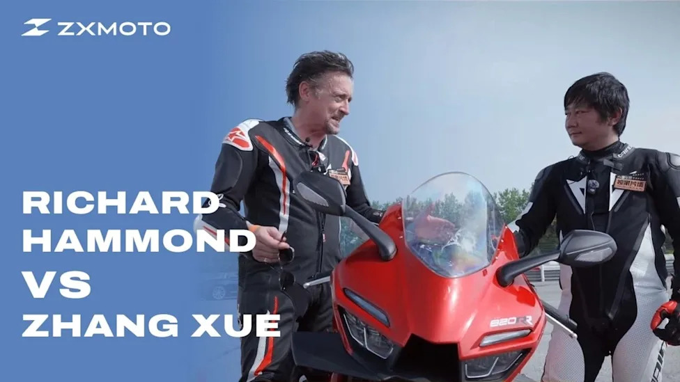 Richard Hammond 'Compares' ZXMoto 820RR to a Ducati Panigale V2 on Track. We Have Thoughts