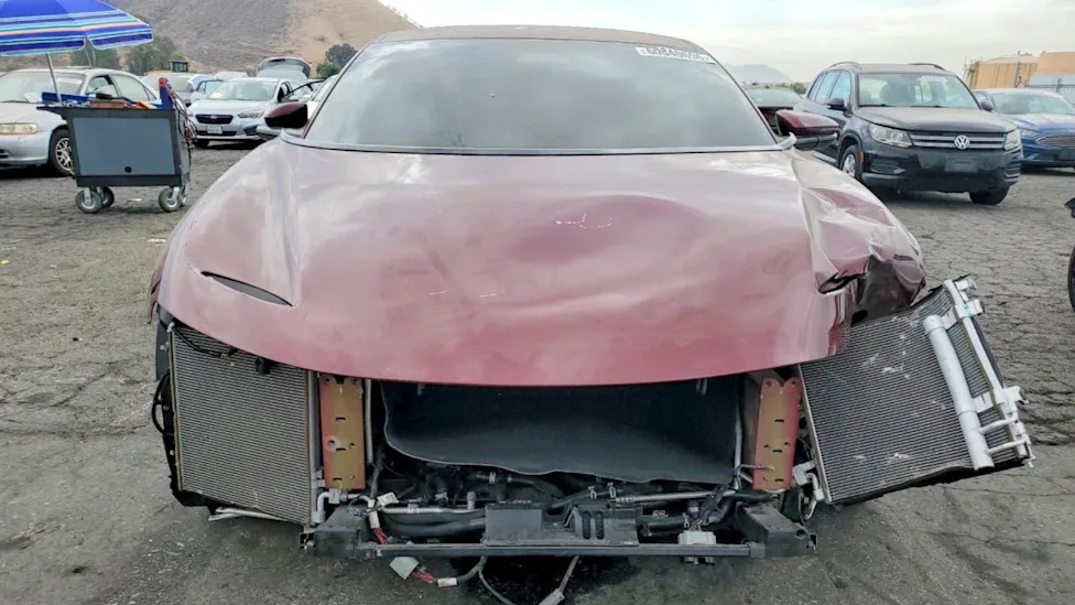 Shaq’s One-Off Electric Coupe Just Turned Up In A Salvage Yard