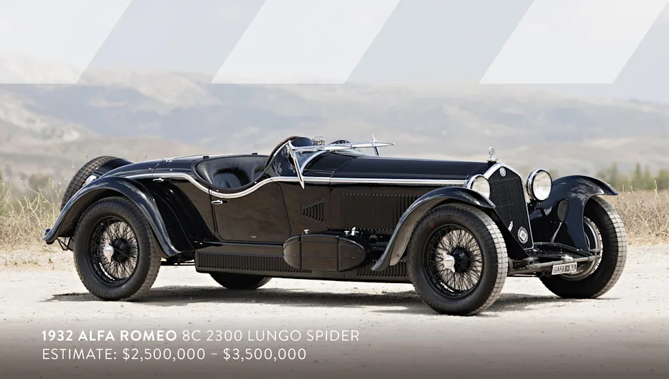 Classic Era Alfa Romeos Set to Highlight Gooding Christie's Pebble Beach Auctions