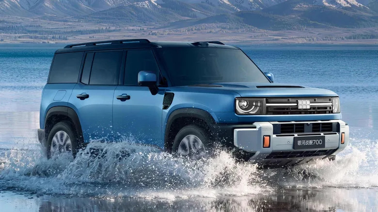 The Chinese Off-Roader With A Waterproof Engine Also Has Propellers And Sonar For Emergency Water Travel