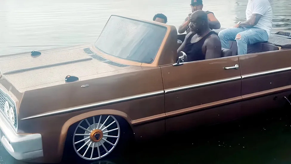 Shaq Now Owns The World's First '64 Impala Boat