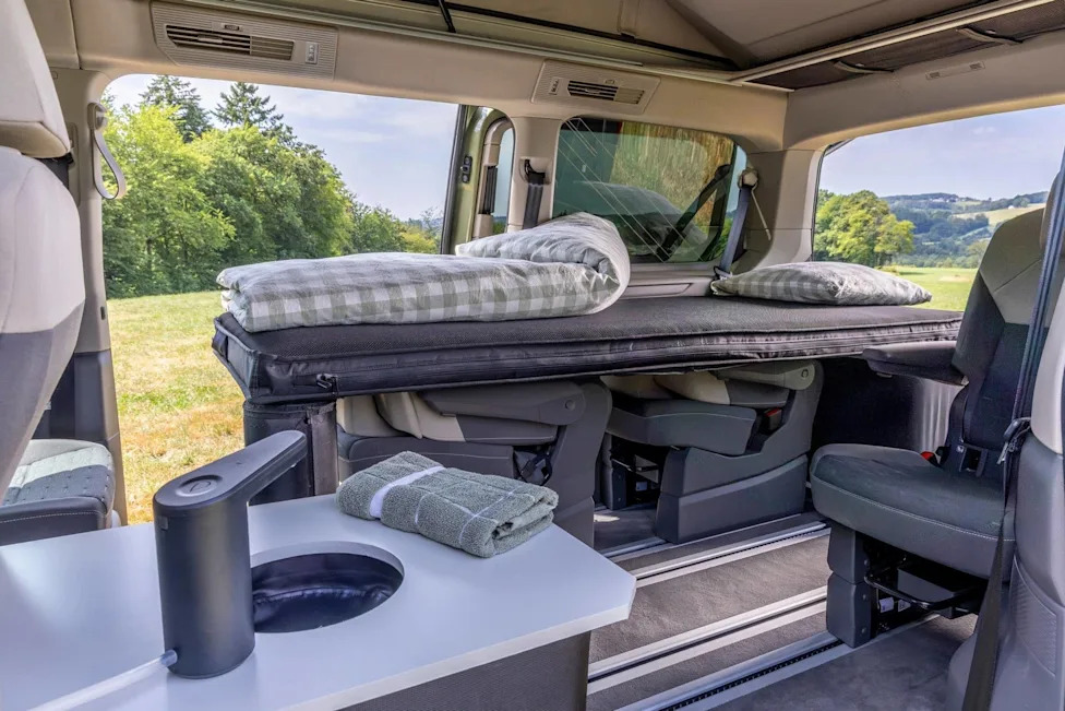 Volkswagen Built an Inflatable Kitchen For Its Cheapest Camper Van