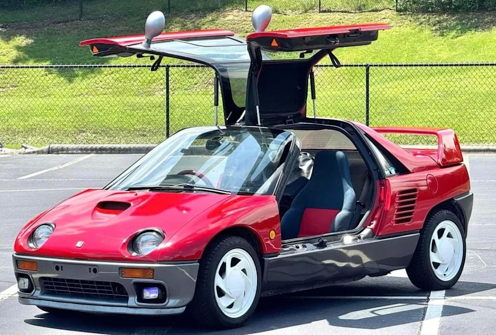 Suzuki, This 1994 Suzuki Cara Is a 531-Unit Gullwing Kei Coupe Bidding on Cars & Bids