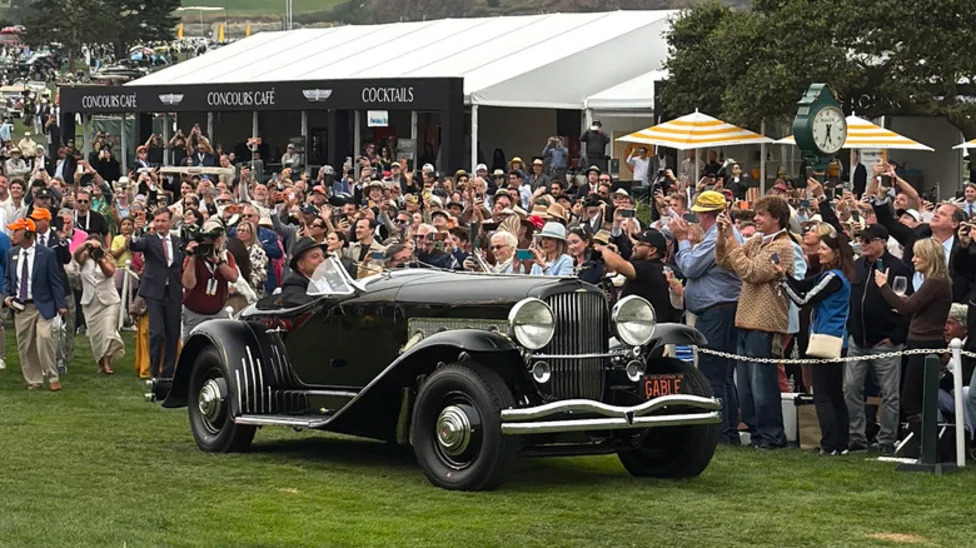One-Of-Two 1935 Duesenberg SSJ Special Speedster Once Owned By Clark Gable Wins 75th Pebble Beach Concours