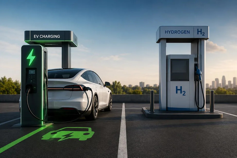 Battery, Electric Cars vs. Hydrogen Cars: Why the Battery Already Won