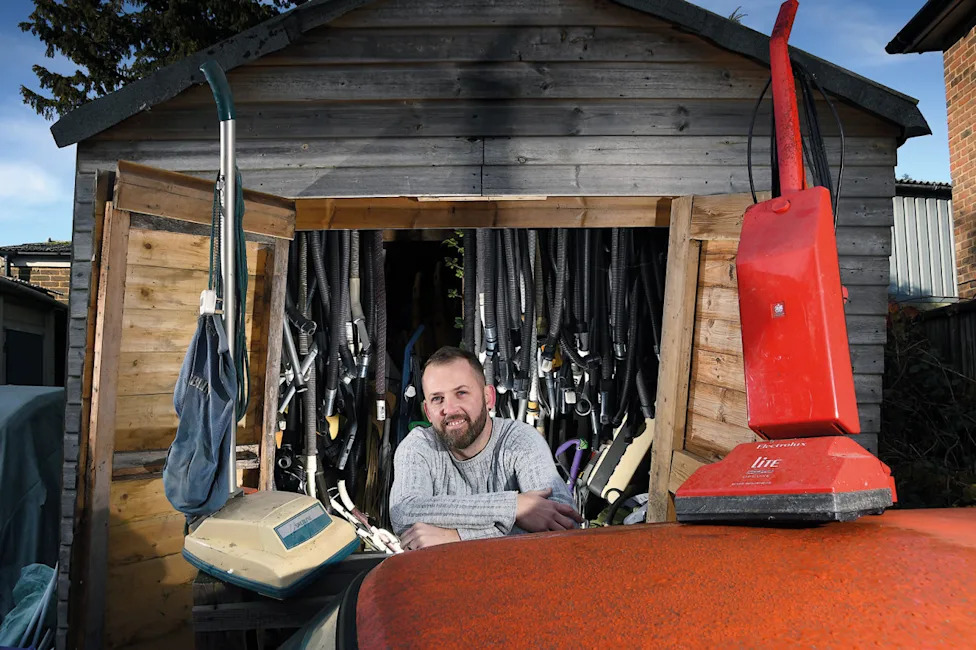 400 vacuum cleaners and 16 classic cars? This enthusiast prizes them all