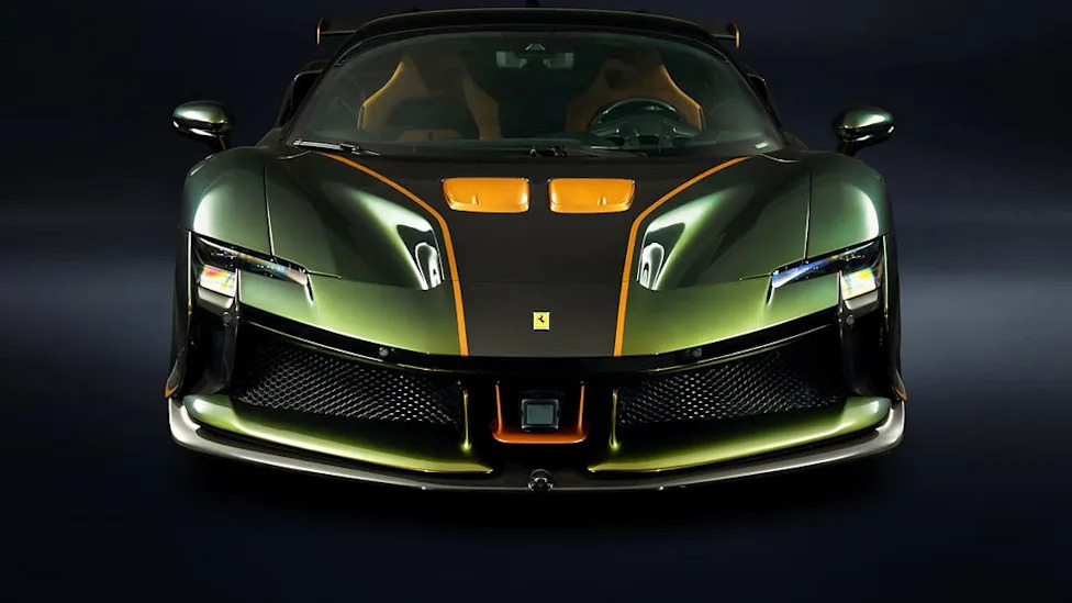 This Green Ferrari SF90 XX Looks Almost Too Lamborghini for Maranello