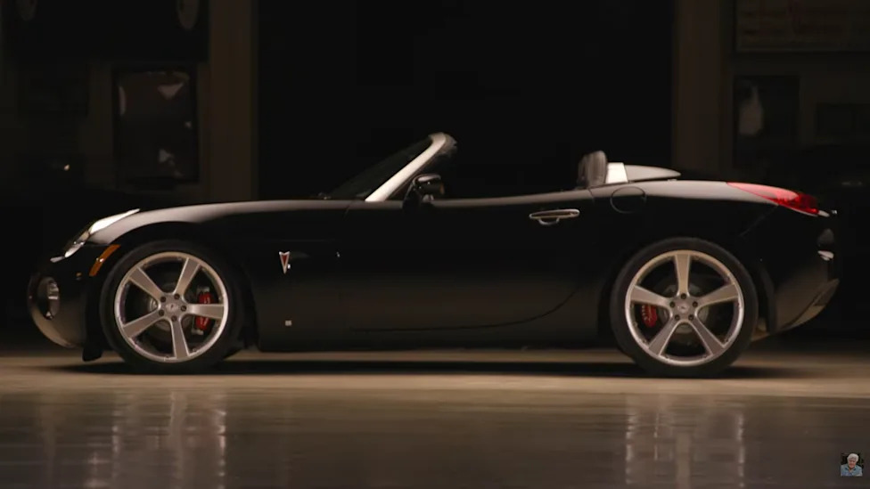 Jay Leno Drives Tesla Designer's 400HP V8 Pontiac Solstice
