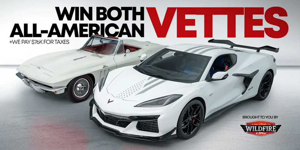 Win Two All-American Corvettes—and Get 5X Entries With Our Link