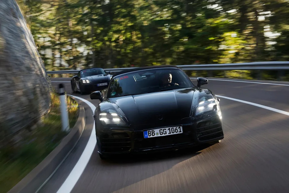 We Ride in Porsche’s Upcoming Electric 718 Boxster, and It Feels Shockingly Familiar