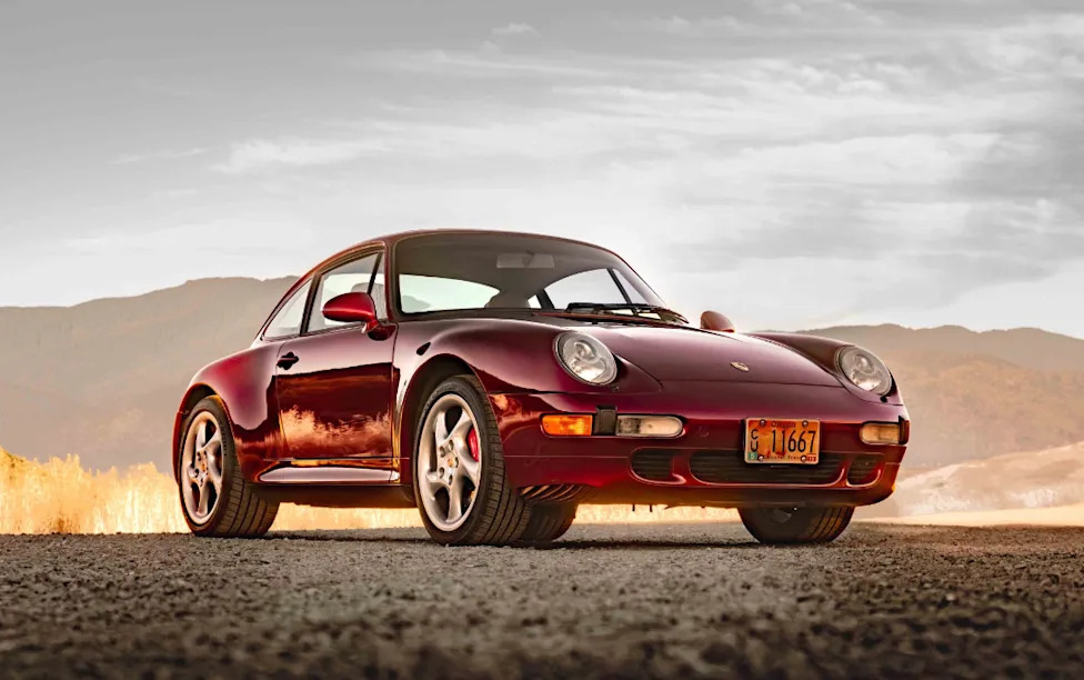 Porsche, Porsche 911, Porsche 911 Carrera, Arena Red 1997 Porsche 911 Carrera 4S Is Chasing Bids Below Book on Hagerty Marketplace
