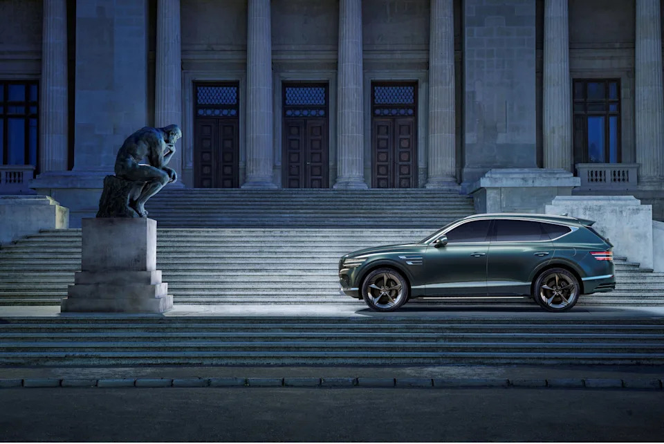 Genesis' First-Ever Hybrid Is a 347-HP GV80 That Claims 28 MPG