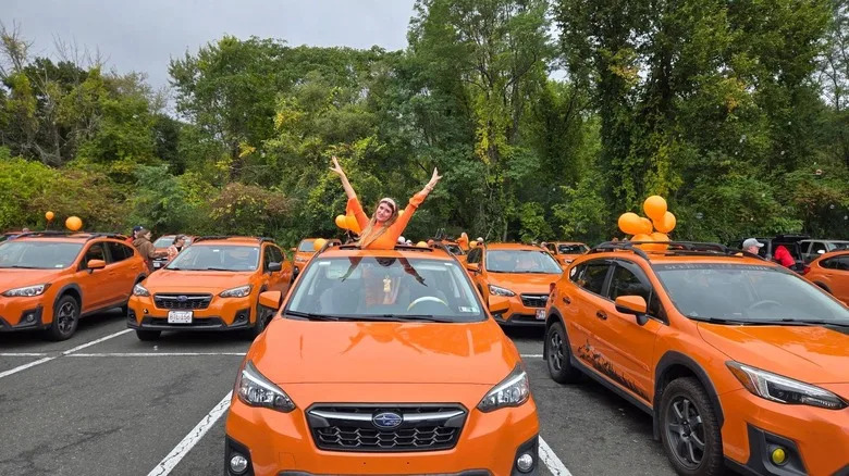 Subaru, Subaru Crosstrek, The Annual Sunshine Orange Subaru Crosstrek Parade Is Exactly Why The World Needs More Colorful Cars