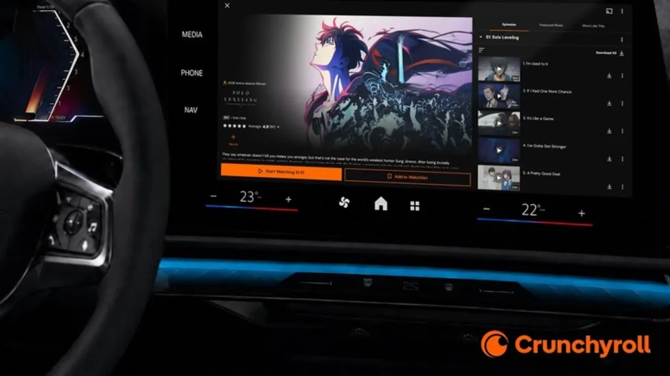 You Can Soon Stream Crunchyroll On Your Car's Infotainment System