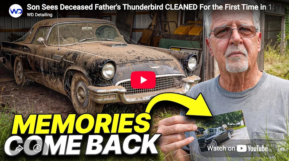 Son Reunites With His Late Father's 1957 Thunderbird After a 15-Year Transformation