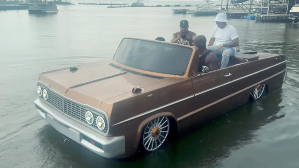 The Newest Ride In Shaq's Collection Is A '60s Impala (And It Sails On Water)