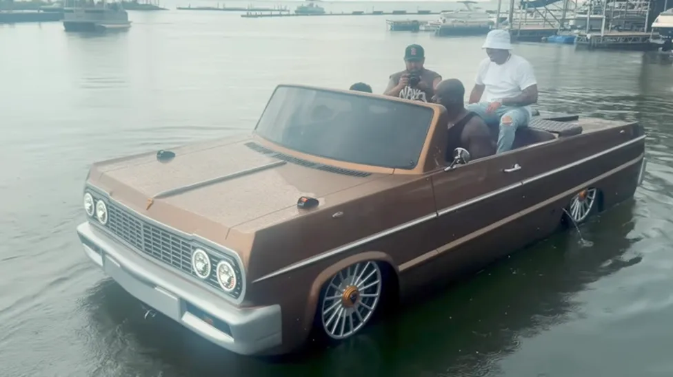 The Newest Ride In Shaq's Collection Is A '60s Impala (And It Sails On Water)