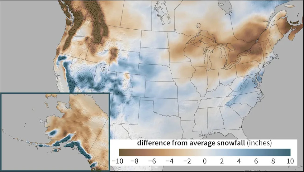 Super El Nino Map Reveals the One State Facing Even More Snow This Winter