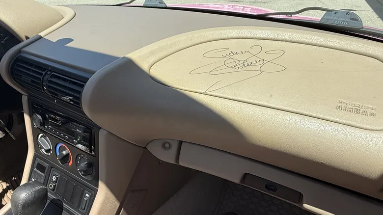 This Bold Pink 1997 BMW Z3 Roadster Signed By Sydney Sweeney Can Be Yours If You're Short Enough