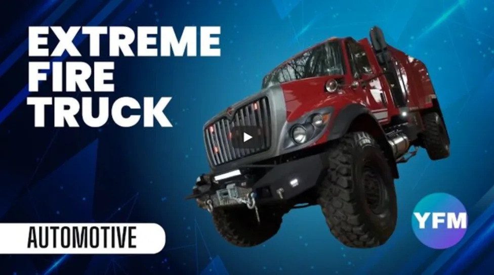 An Extreme Off-Road Fire Truck That Carries 1,500 Gallons of Water