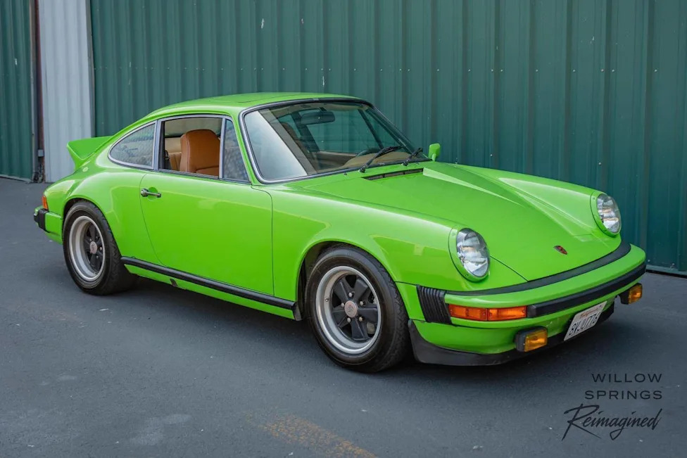 Lime Green 1975 Porsche 911 Carrera With Mostly Original Paint and a Spare Whale Tail Is Bidding at $51,911 on Cars &amp; Bids