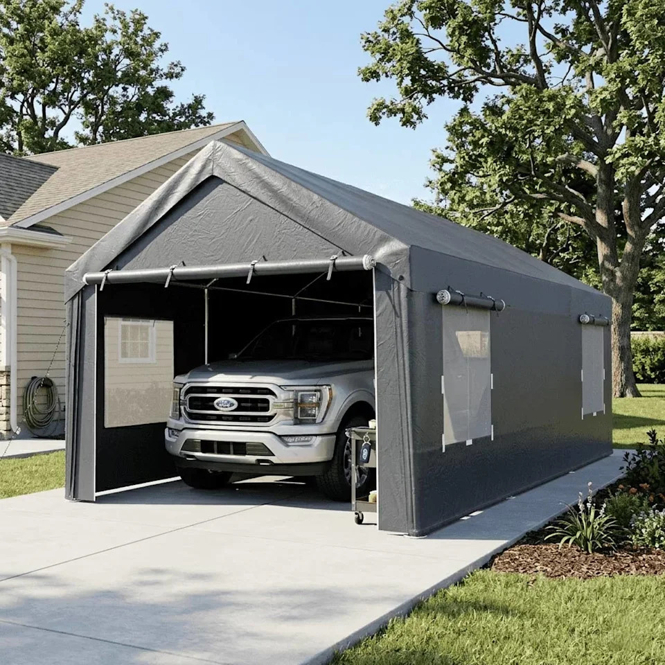 Amazon's $175 pop-up carport protects your vehicle from the elements