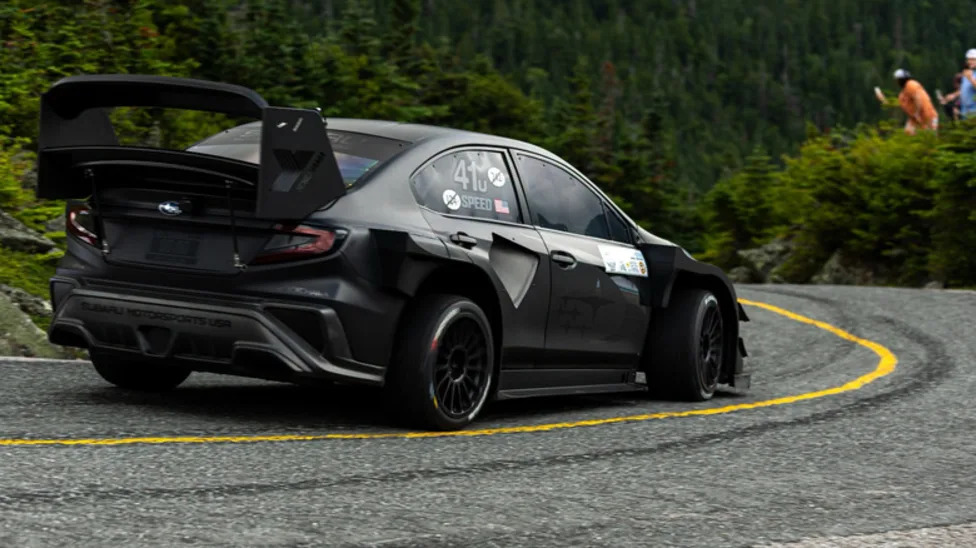 Watch Scott Speed Set A New Record Run Up Mount Washington In Subaru's Project Midnight WRX