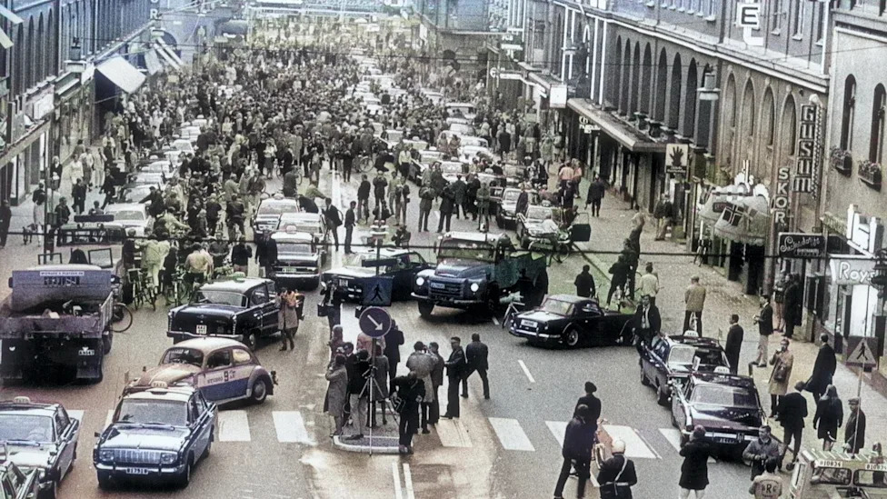 In 1967, 2 million Swedes started driving on the other side of the road