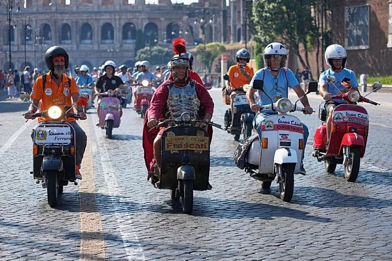 Rome celebrates Vespa's 80th anniversary