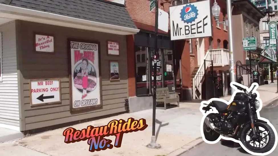 Riding To Mr. Beef, The Real-Life 'The Bear' Location, on a Royal Enfield Guerrilla 450