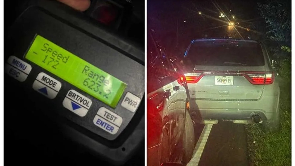 ‘That’s Not a Typo:’ Deputies Clock Dodge Durango at 172 MPH as Holiday Traffic Ramps Up