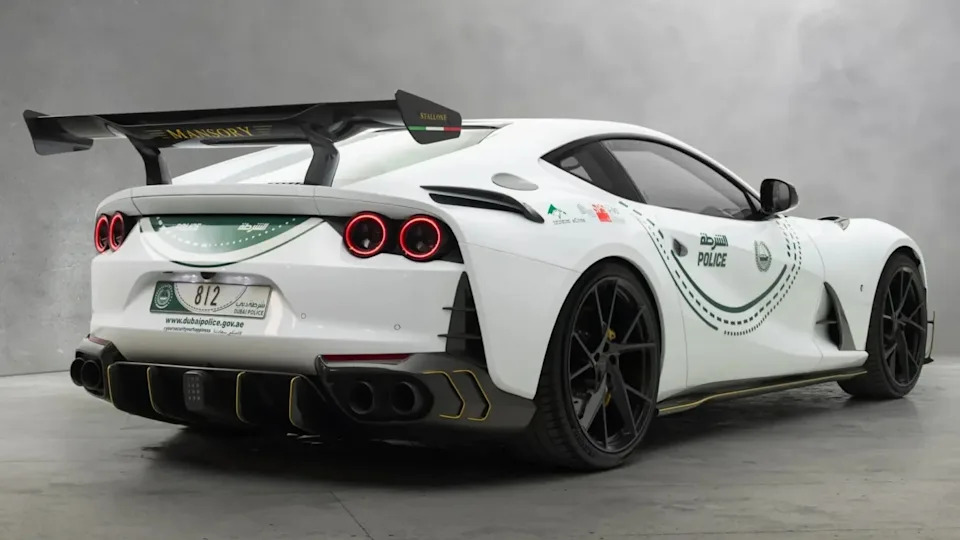 A "Regular" Ferrari 812 Wasn't Special Enough For Dubai Police... So They Reached Out To Mansory