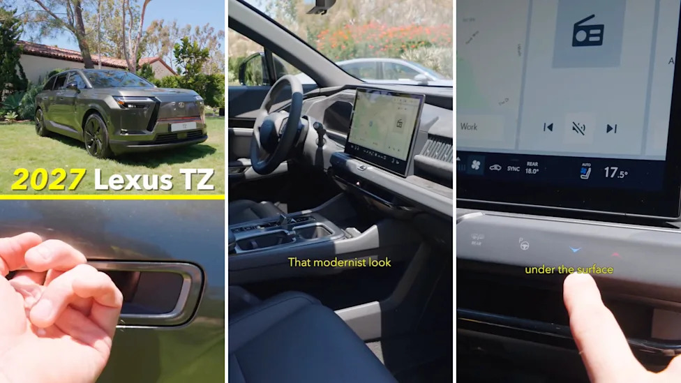 Lexus, Video shows what happens to doors if 2027 Lexus TZ EV loses all power