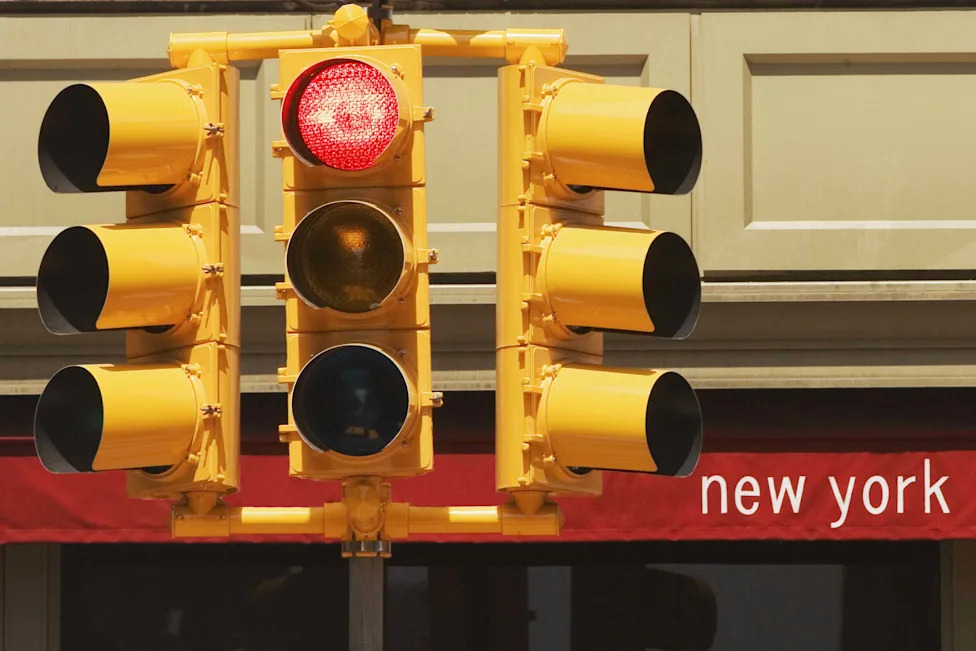 What Does A Blue Traffic Light Mean?