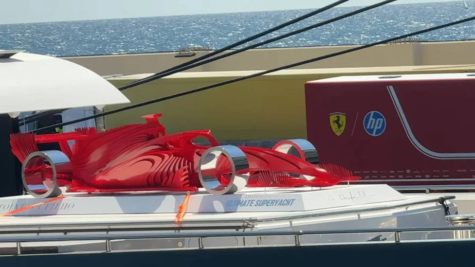 A Koenigsegg Jesko Was Craned Onto a Superyacht in Monaco Because Apparently Parking Is Too Easy Now
