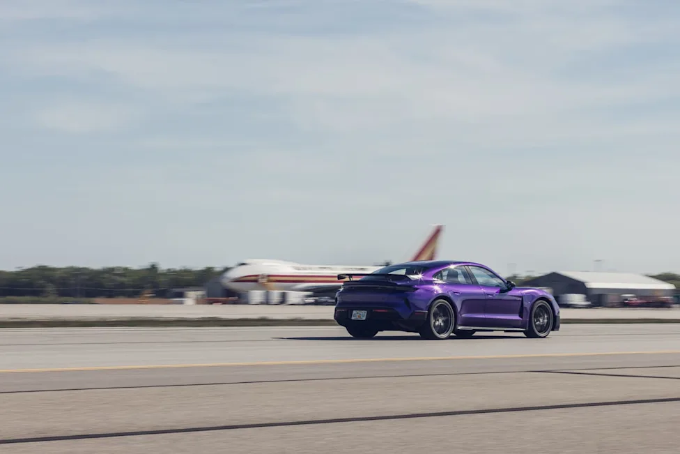 Porsche Taycan Turbo GT Weissach at the 0–150–0-MPH Speed Test 2026